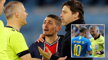 Reffing and blinding: PSG stars moan that no-nonsense Champions League ref, who has previous with Neymar, told them to &lsquo;f*** off&rsquo;