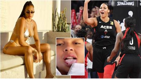 Women's basketball star Liz Cambage has returned fire on her critics. © Instagram @ecambage / Getty Images via AFP