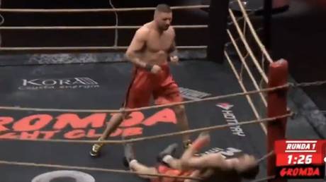 Polish bare-knuckle bruiser &lsquo;Balboa&rsquo; bounces unconscious rival off ropes with savage KO victory at &lsquo;Gromda 5&rsquo; event (VIDEO)