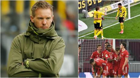 &lsquo;Nagelsmann&rsquo;s already winning us titles&rsquo;: Bayern fans rejoice at NINTH successive Bundesliga title as Leipzig lose at Dortmund