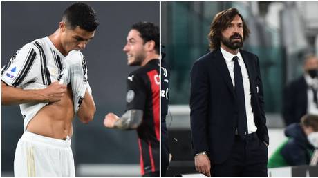 &lsquo;Finished player&rsquo;: Cristiano Ronaldo mocked for potential Europa League fate as Pirlo on brink after AC Milan thrashing