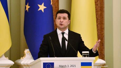 FILE PHOTO. President of Ukraine Volodymyr Zelensky in Kiev, Ukraine. © RIA