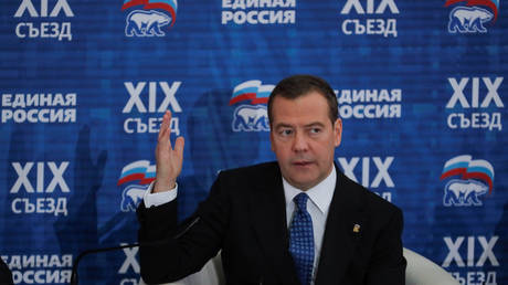 &lsquo;A witch hunt doomed to failure&rsquo;: Former Russian President Medvedev slams Ukrainian court case against leading opposition figures