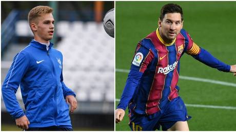 Russian boy wonder Pinyaev shares &lsquo;call with Messi&rsquo; as he responds to rumors of Barcelona move (VIDEO)