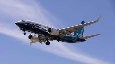 FILE PHOTO. A Boeing 737 MAX airplane in Seattle, Washington, U.S. © Reuters / Karen Ducey