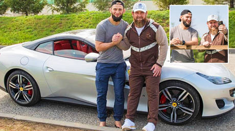 Khamzat Chimaev (left) and Ramzan Kadyrov in Chechnya © Instagram / khamzat_chimaev