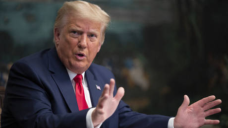 FILE PHOTO. Donald Trump at the White House in Washington, DC. © AFP / ANDREW CABALLERO-REYNOLDS