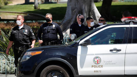 FILE PHOTO: Los Angeles Police © REUTERS/Mike Blake