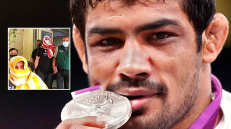Wrestler Sushil Kumar won silver for India in London in 2012 © Grigory Dukor / Reuters | © Twitter / delhipolice