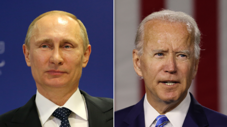 (L) Vladimir Putin. © Getty Images / Ian Walton; (R) Joe Biden. © Getty Images / Chip Somodevilla