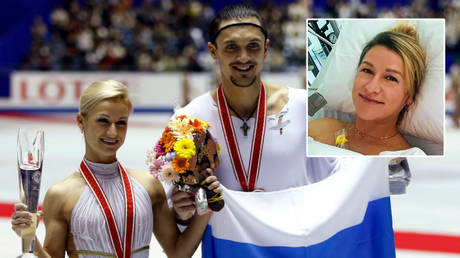 ‘Tired but happy’: Champ Tatiana Volosozhar hailed by stars including Elizaveta Tuktamysheva on 2nd child with lover Maxim Trankov