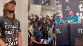 I Ll F Ck You Up Right Now Canelo Andrade In Furious Press Conference Bust Up After Mexican S Tko Win Over Saunders Video Rt Sport News