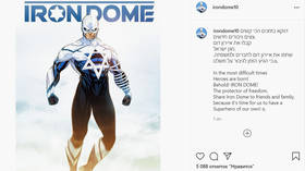 Pro-Israeli US group presents ‘Iron Dome’, a smirking flying superhero who reminds critics of supremacist villains