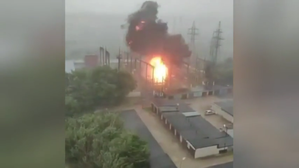 Moscow FLOODED & city streets in gridlock as apocalyptic torrential thunderstorms & winds break Russian capital's record heatwave