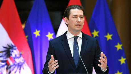 FILE PHOTO. Austrian Chancellor Sebastian Kurz in Vienna. © AFP / HELMUT FOHRINGER