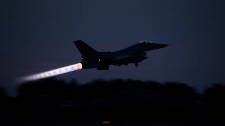 FILE PHOTO. A Republic of Korea F-16 Fighting Falcon takes off at Gunsan Air Base, South Korea.