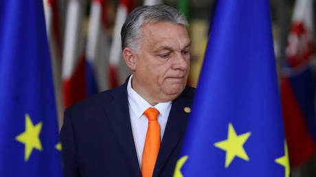 FILE PHOTO. Hungary's Prime Minister Viktor Orban at the European Union Summit in Brussels. © AFP / ARIS OIKONOMOU