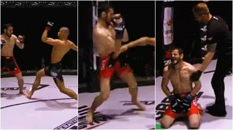 &lsquo;My opponent was a good actor&rsquo;: Unbeaten MMA phenom Mokaev slams rival for &lsquo;faking&rsquo; low blow as fight declared no-contest (VIDEO)