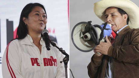 Tense vote count in Peru sees deeply contrasting candidates in nose-to-nose race for presidency