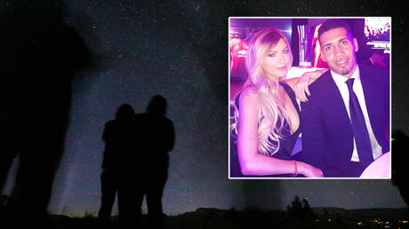 Sam Smalling (inset, left) and husband Chris may have seen a UFO © Instagram / samsmallinginsta | © Mike Blake / Reuters