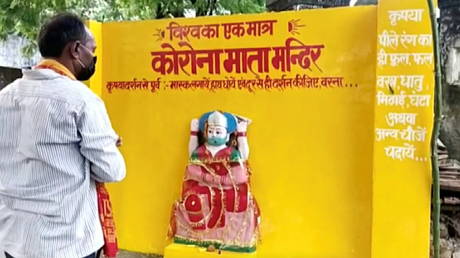 Indian authorities demolish &lsquo;Mother Corona&rsquo; temple in crackdown on Covid-related religious &lsquo;superstition&rsquo;