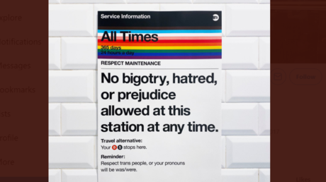 Slay, queen? Pride signs in New York subway suggest death threats to the transphobic