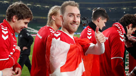 Denmark star Christian Eriksen appears to be well on the road to recovery © David Klein / Reuters