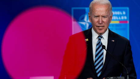 US President Joe Biden holds a news conference during a NATO summit in Brussels, Belgium June 14, 2021.