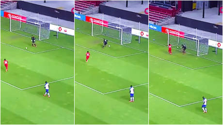 What a howler: Haiti goalkeeper Josue Duverger savagely mocked for scoring one of the worst own-goals fans have ever seen (VIDEO)
