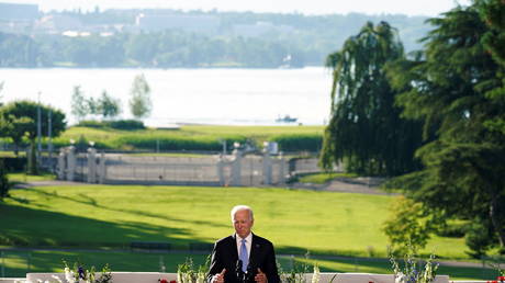 U.S. President Joe Biden holds a news conference after the U.S.-Russia summit with Russia's President Vladimir Putin, in Geneva, Switzerland, June 16, 2021. REUTERS/Kevin Lamarque