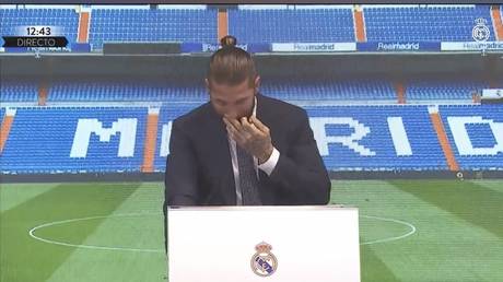 WATCH: Real Madrid legend Ramos breaks down at farewell press conference but pledges &lsquo;I&rsquo;ll be back&rsquo;