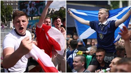 &lsquo;We&rsquo;ll batter the Scots&rsquo;: England fans in confident mood as Scottish invasion descends on Wembley ahead of huge Euro 2020 clash