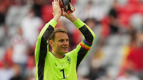 Germany are reportedly being investigated by UEFA for Neuer's rainbow armband. © Reuters