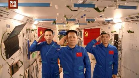 Space communism? Chinese astronauts celebrate 100-year anniversary of CPC from orbit