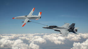 DRONE refuels US Navy jet in what Boeing says is historic first (VIDEO)