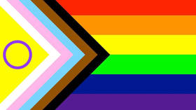 As long as you’re not white & heterosexual, all are welcome on the new Progress Pride paint chart parody of a flag