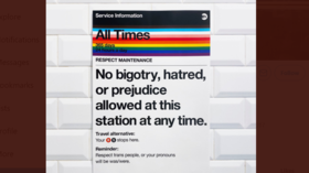 Slay, queen? Pride signs in New York subway suggest death threats to the transphobic