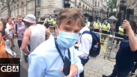Police charge man over mob’s chase of BBC journalist through London at anti-lockdown demo