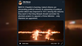 A country you’ve never heard of is burning: eSwatini’s anti-monarchy protests turn violent, but king has not fled (VIDEO)