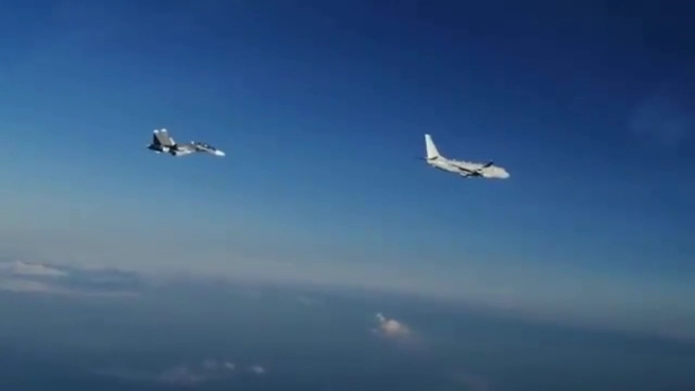 WATCH: Russia scrambles two fighter jets as American P-8 Poseidon plane flies over Black Sea during NATO military exercises