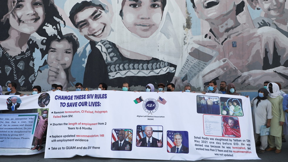 Biden doubles funding for ‘unexpected needs’ of Afghan refugees as ex-interpreter abandoned by Pentagon gets BEHEADED by Taliban