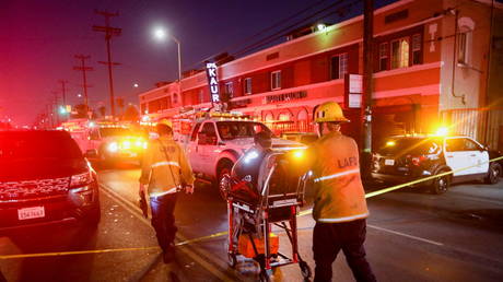 WATCH explosion tear through LA neighborhood, injuring 9, after cops seize 5,000 pounds of illegal fireworks