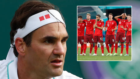 Roger Federer's Switzerland were knocked out of Euro 2020 by Spain © Paul Childs / Reuters | © Maxim Shemetov / Reuters