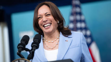 FILE PHOTO: US Vice President Kamala Harris