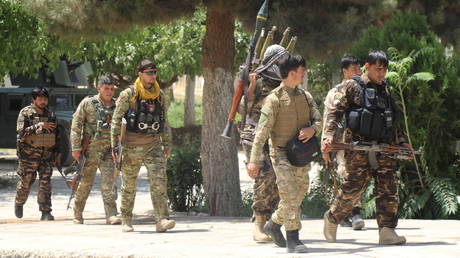 FILE PHOTO: Afghan security forces after a battle with Taliban. © Reuters