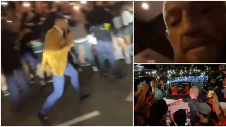 ‘This is mad’: Conor McGregor shadowboxes for fans as he ‘sends crowd into frenzy’ before Poirier fight (VIDEO)