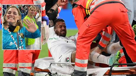 Belgium star Courtois&rsquo; sister apologizes to stricken Spinazzola after accusing Italy ace of play-acting over horror injury at Euro
