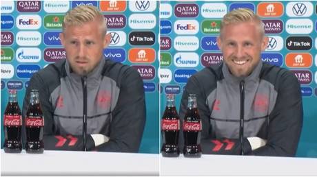 &lsquo;Has it ever been home?&rsquo; Danish star Schmeichel trolls England ahead of Euro 2020 semi-final at Wembley (VIDEO)