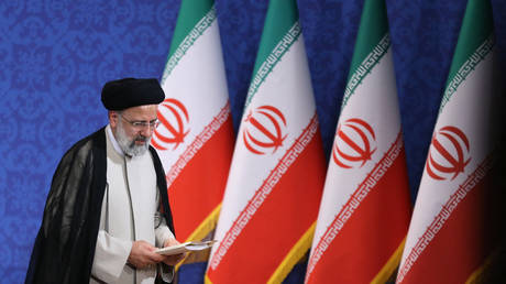 Iran's President-elect Ebrahim Raisi is pictured during his first press conference in the Islamic republic's capital Tehran, on June 21, 2021