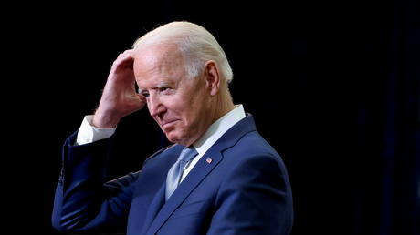 President Joe Biden is shown on a trip to Illinois on Wednesday to promote his "American Families Plan."